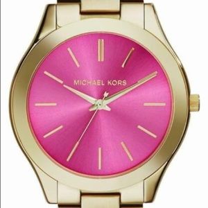 Michael Kors Gold Pink Face Watch